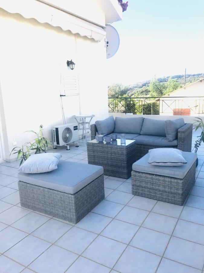 Beautiful Maisonette With A View To The Mountains And The Sea Agia Marina  Exterior photo
